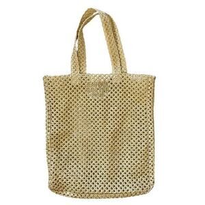 Jean Paul Gaultier Parfums Sparkling Straw Tote Bag Handbag